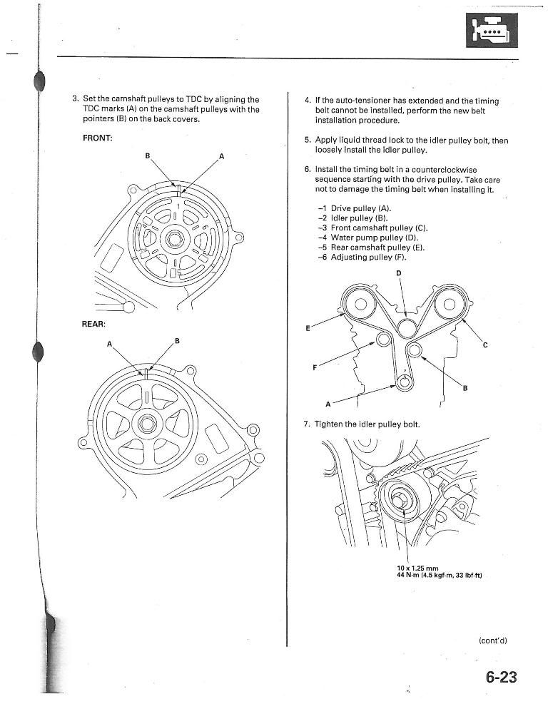 How To Replace Your 03 04 Timing Belt Finally Honda Pilot Honda Pilot Forums 7730